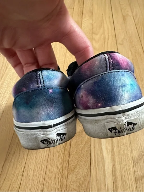 Lot of 2 pairs of Vans slip-ons, Galaxy & Pastel Tie-Dye 6.5 men’s / 8 women’s - Picture 12 of 15